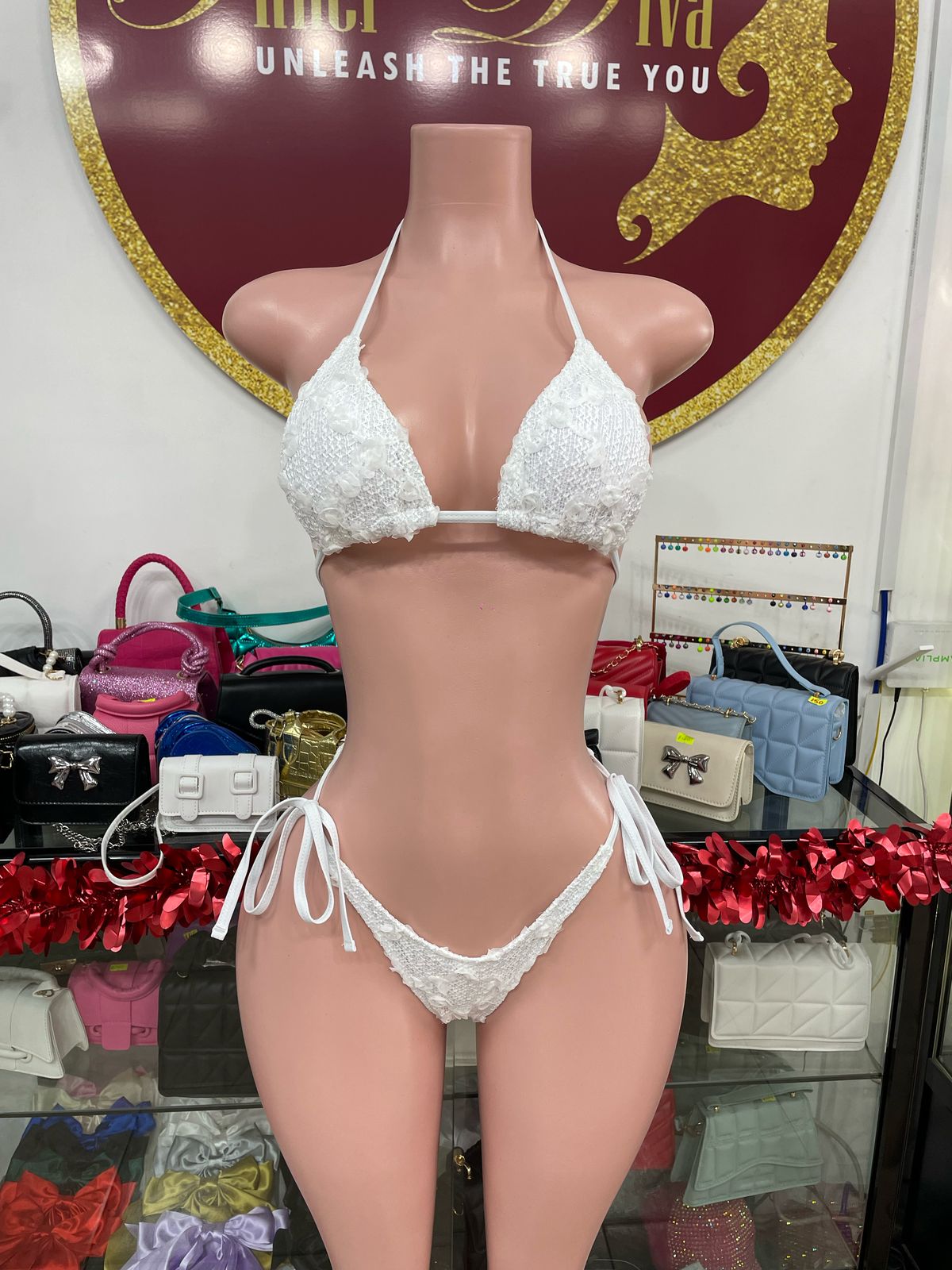 White 3 Piece Swimwear