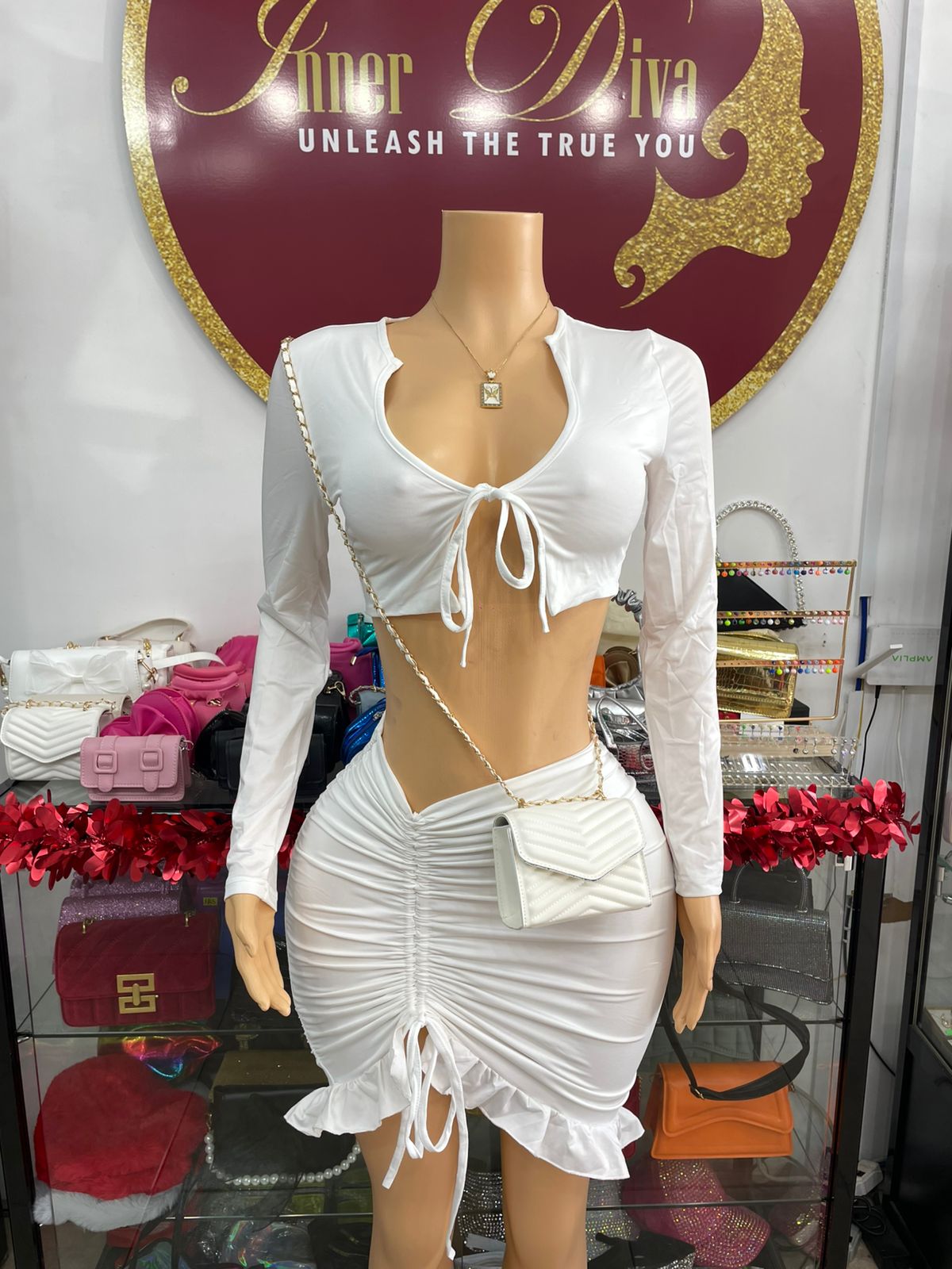 White Skirt Set