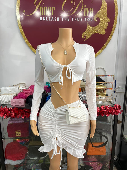 White Skirt Set