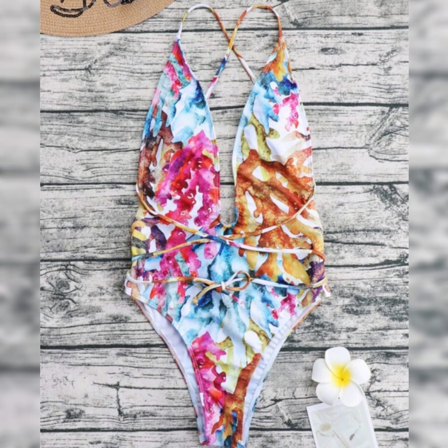 Tie front monokini