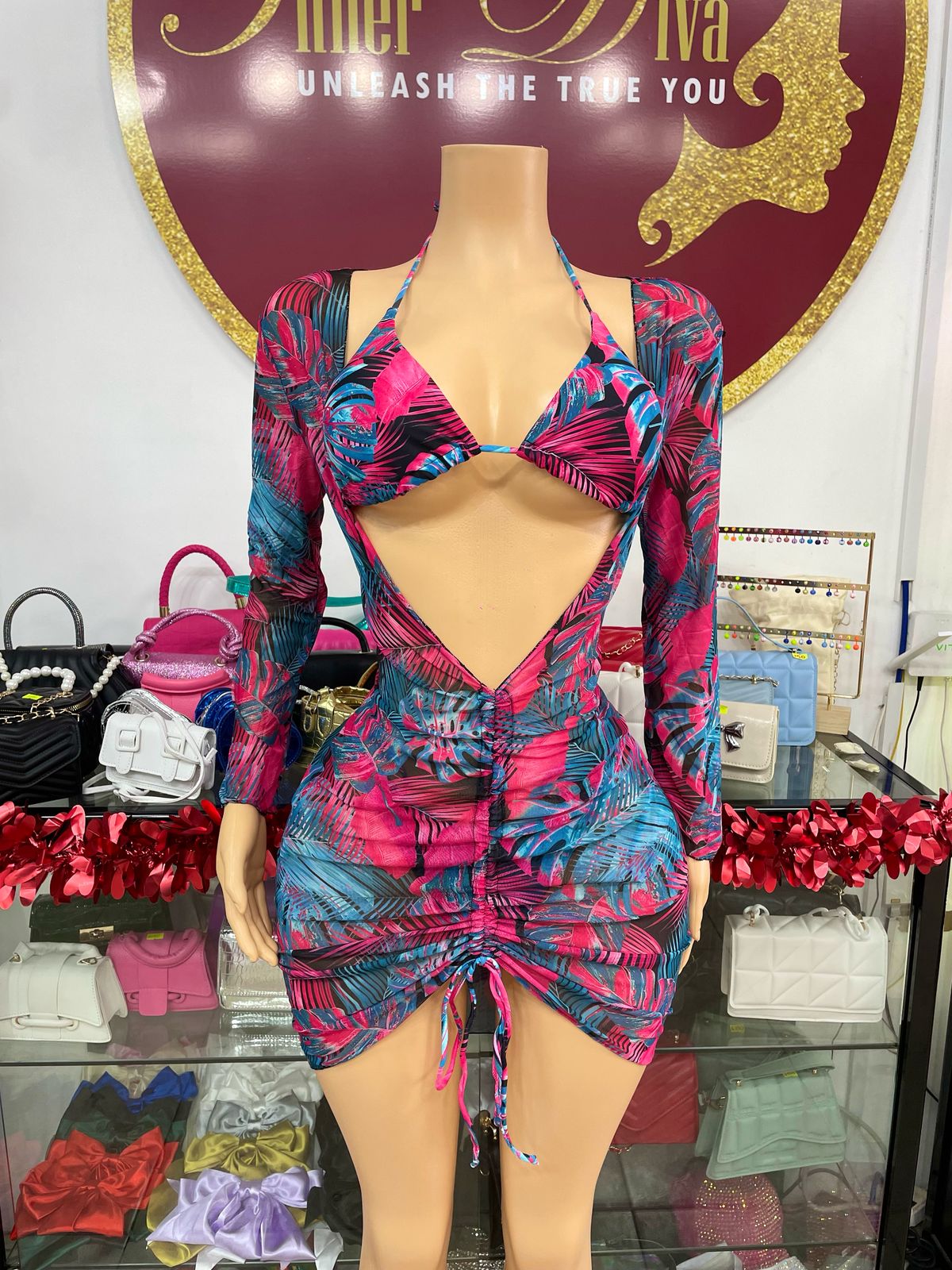 Tropical 3pc Swimsuit