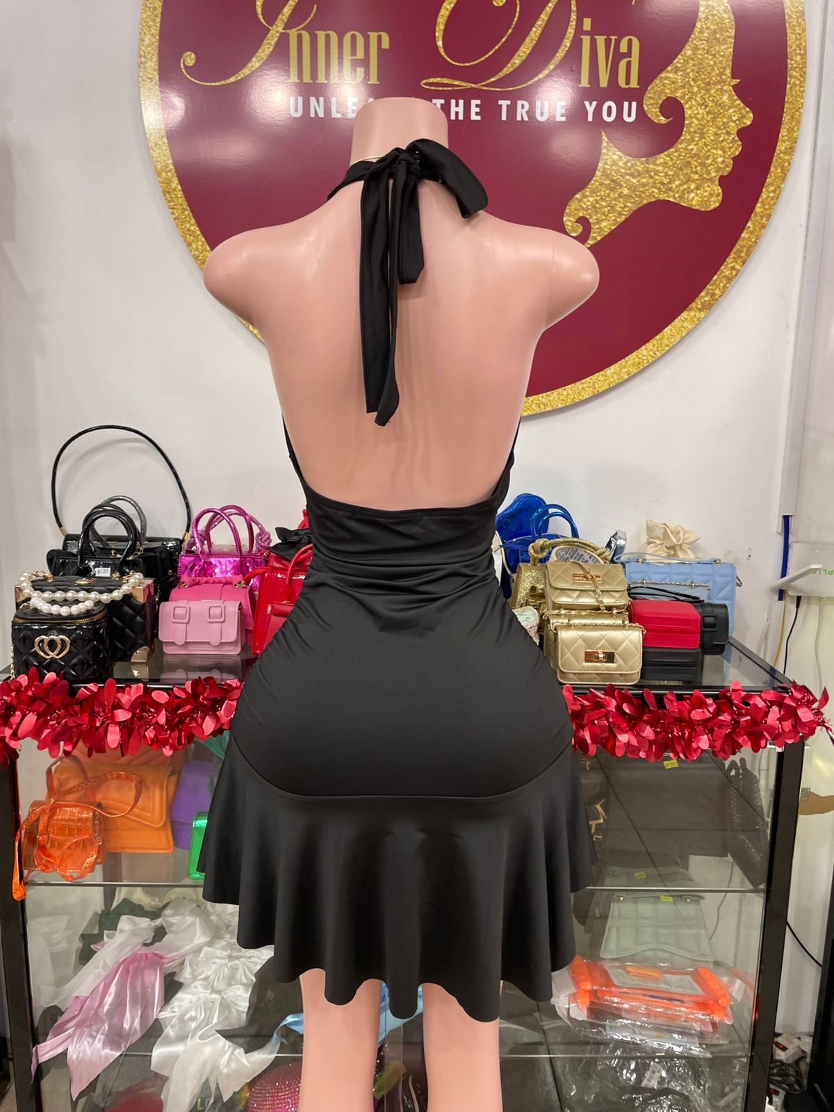 Black Halter Dress