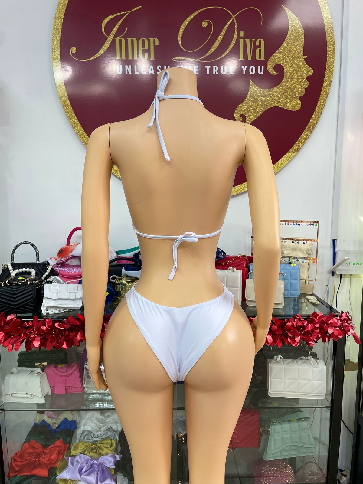 White Hibiscus 3 Piece Swimwear