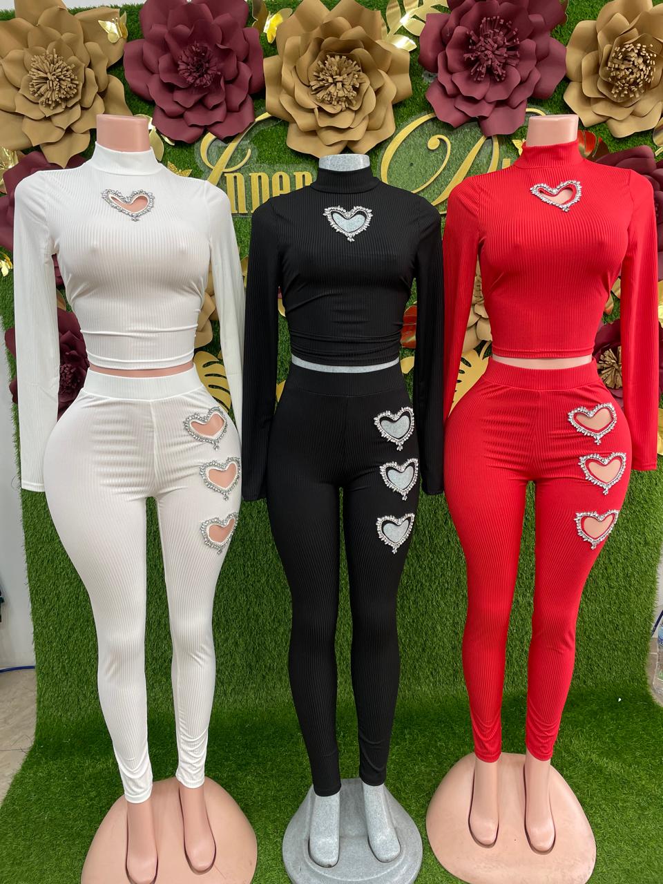 Heart Pants Set