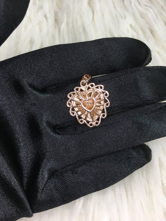 Rose Gold Heart Pendant