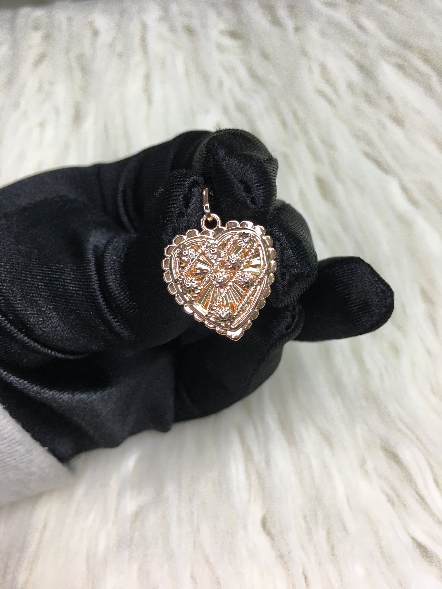 Rose Gold Heart Pendant