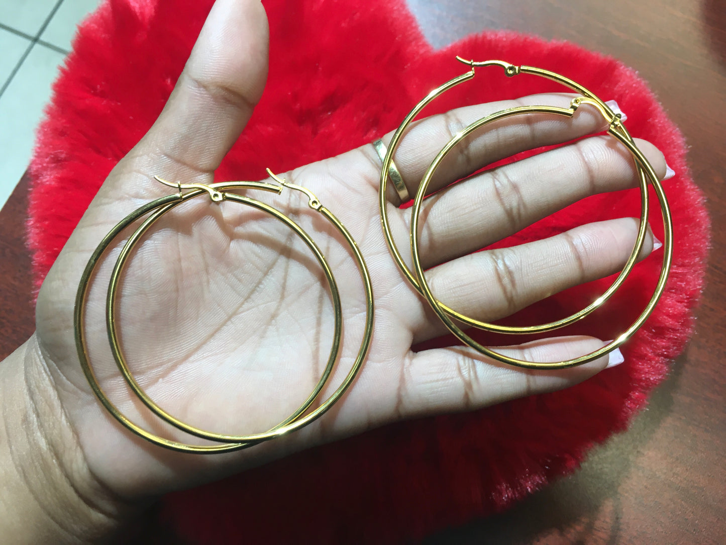 Plain Hoop Earrings