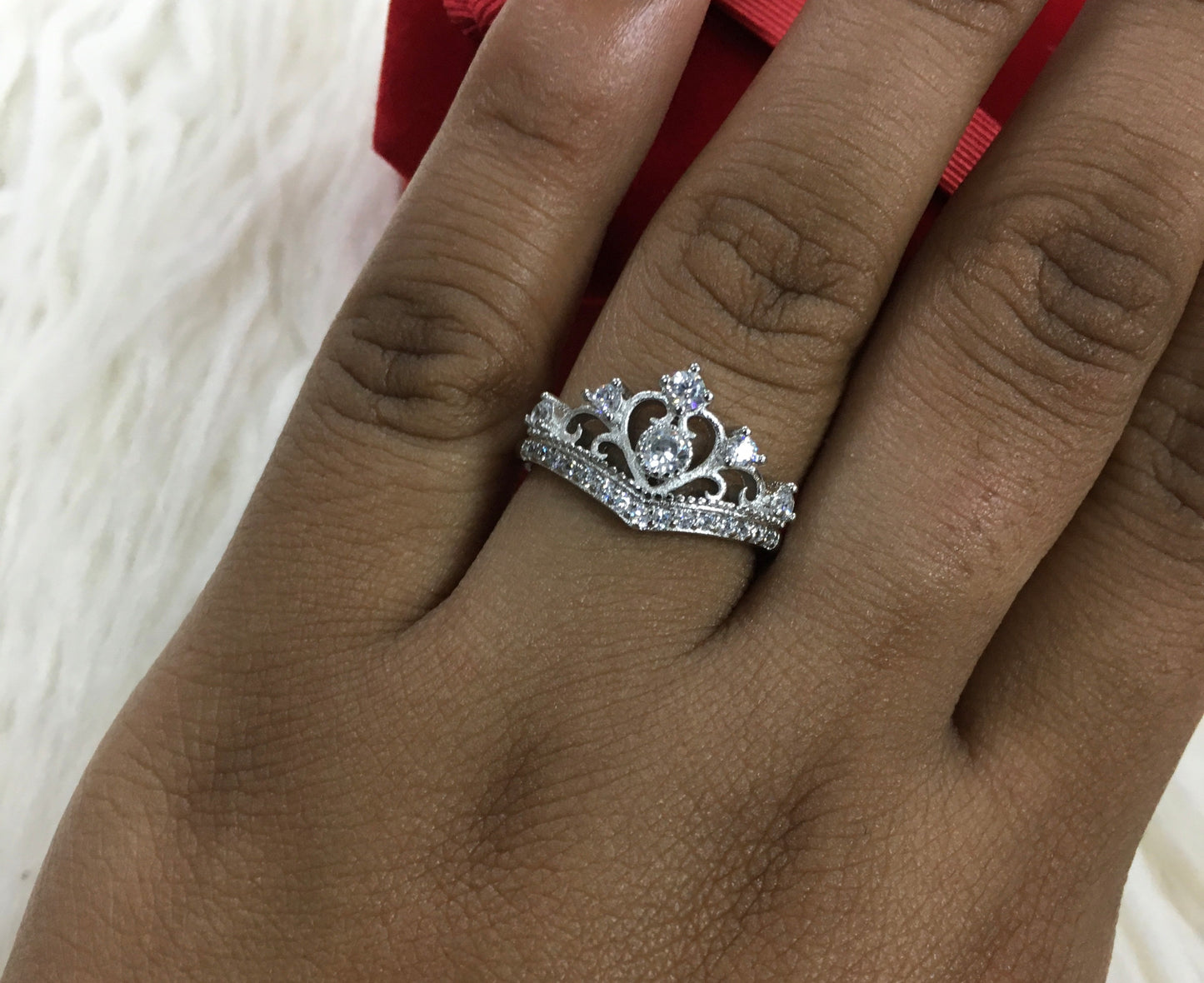 Sterling Silver Princess Ring