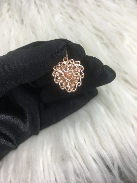 Rose Gold Heart Pendant