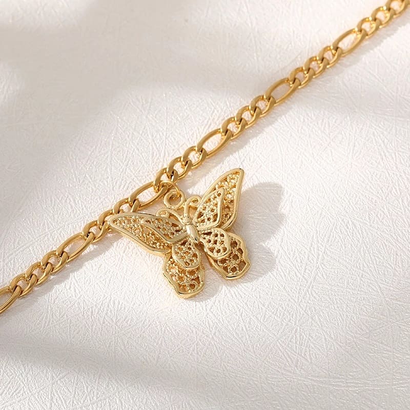 Butterfly anklet