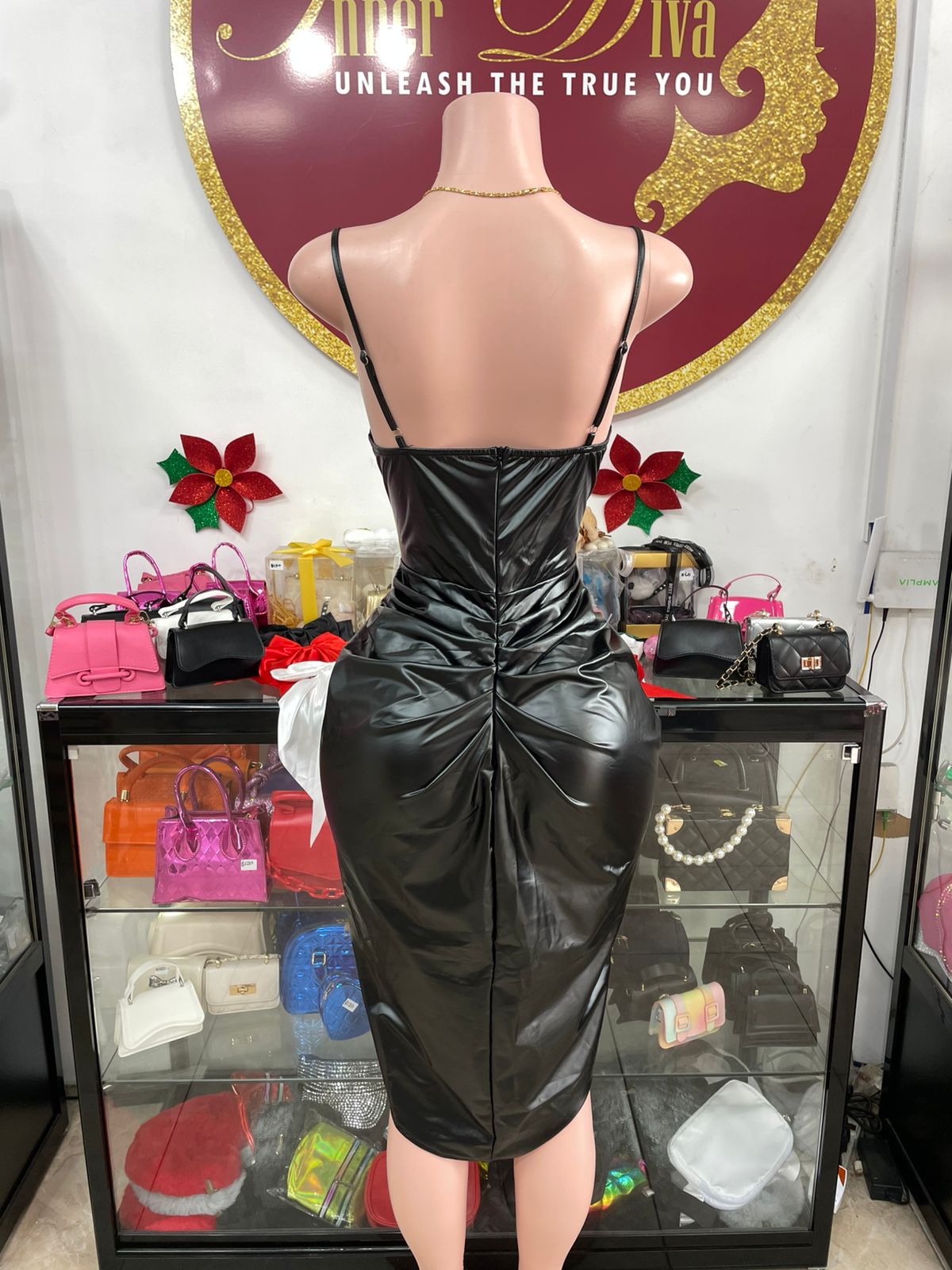 Monique Leather Dress