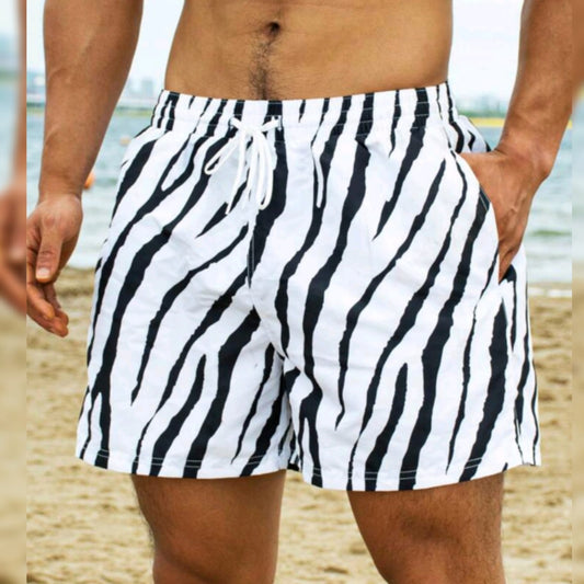 Zebra print Swim Trunks