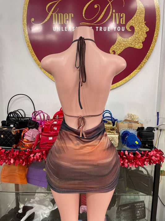 Brown Ombré Dress