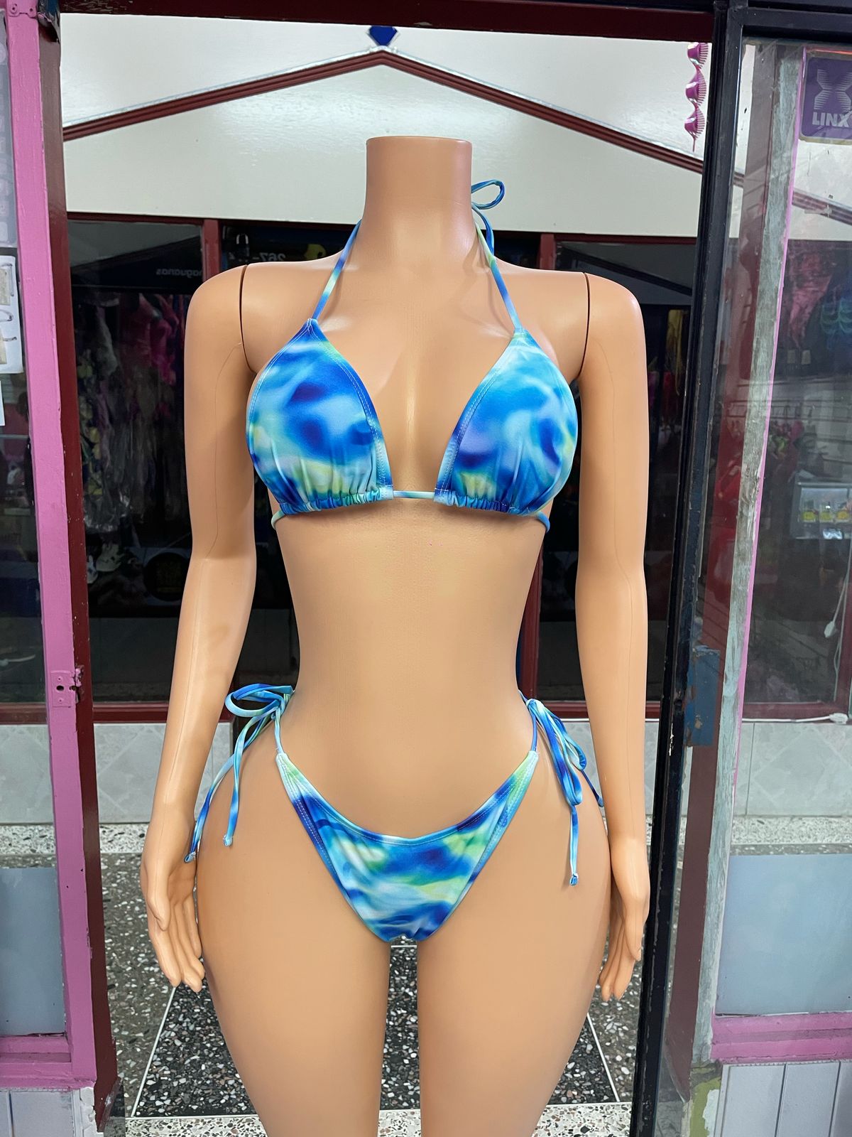 Blue 3 Piece Swimwear