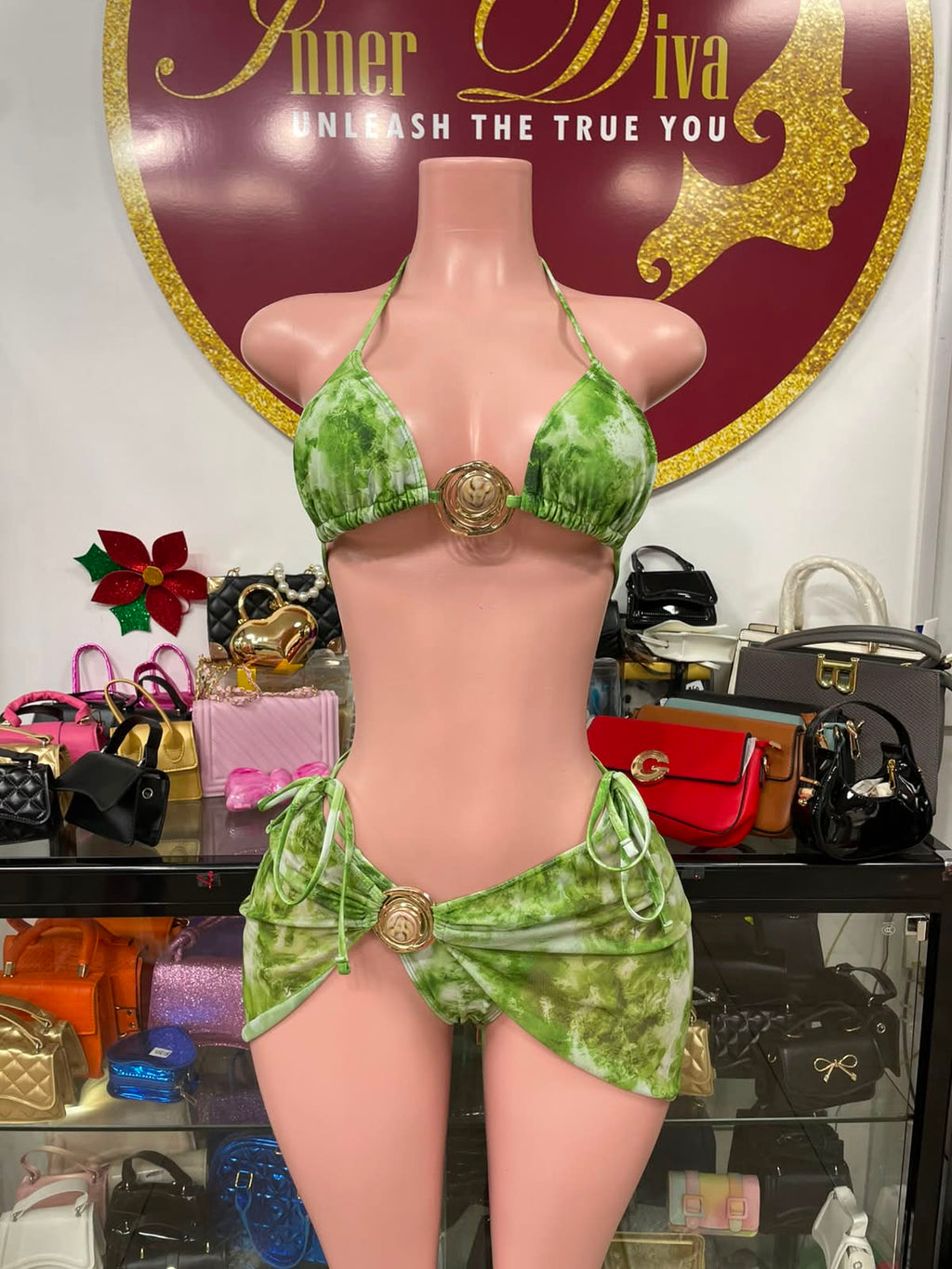 Green 3Pc Swim