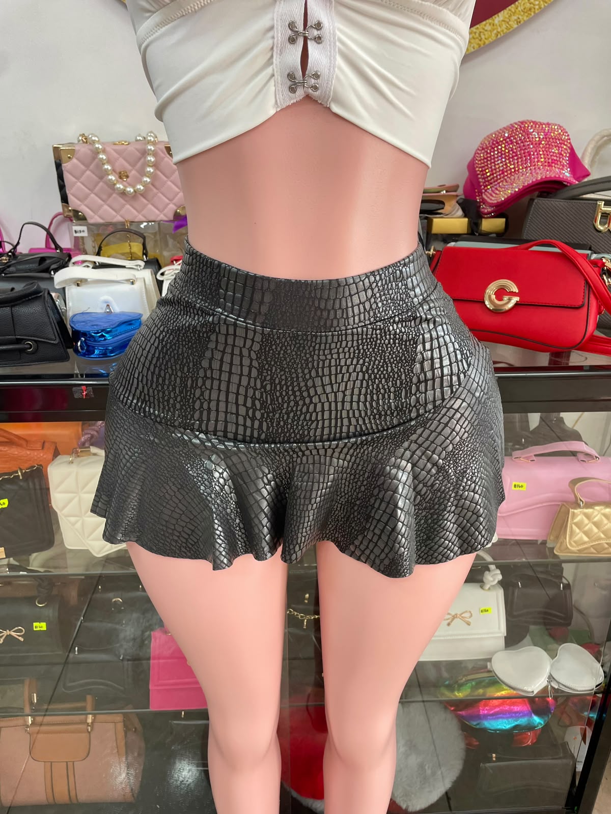 Leather Skort