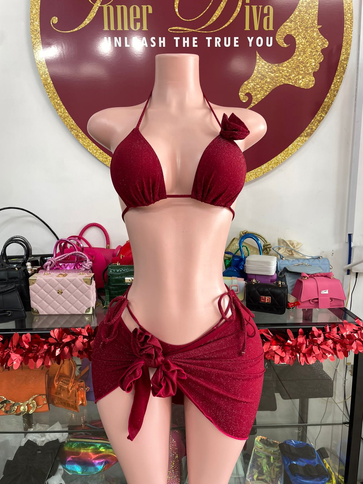 Sparkly 3pc Swimsuit