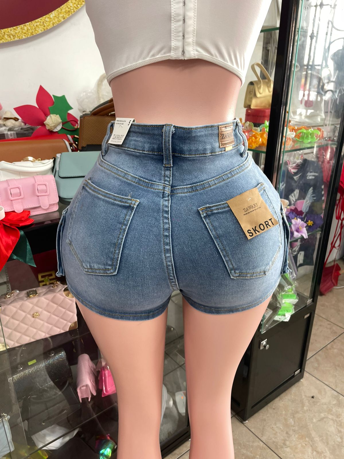 Blue Denim Skort