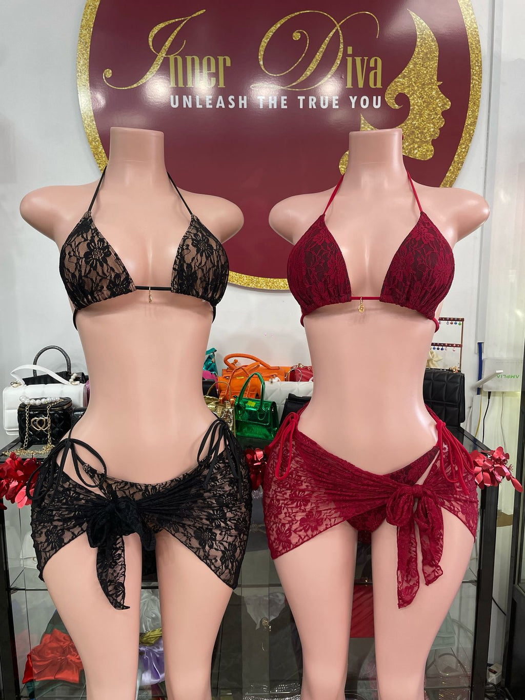 Lace 3 Piece Swimwear