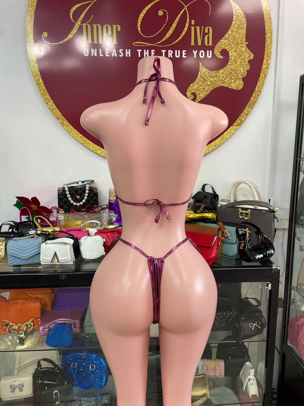 Metallic 4pc swim