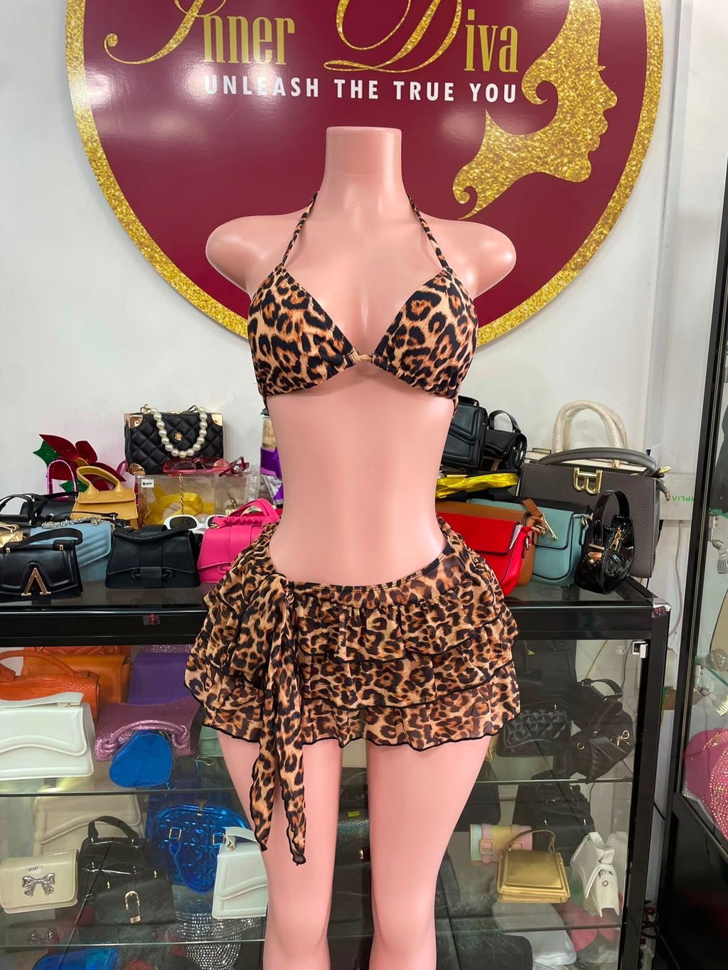 3PC Ruffle Swimsuit