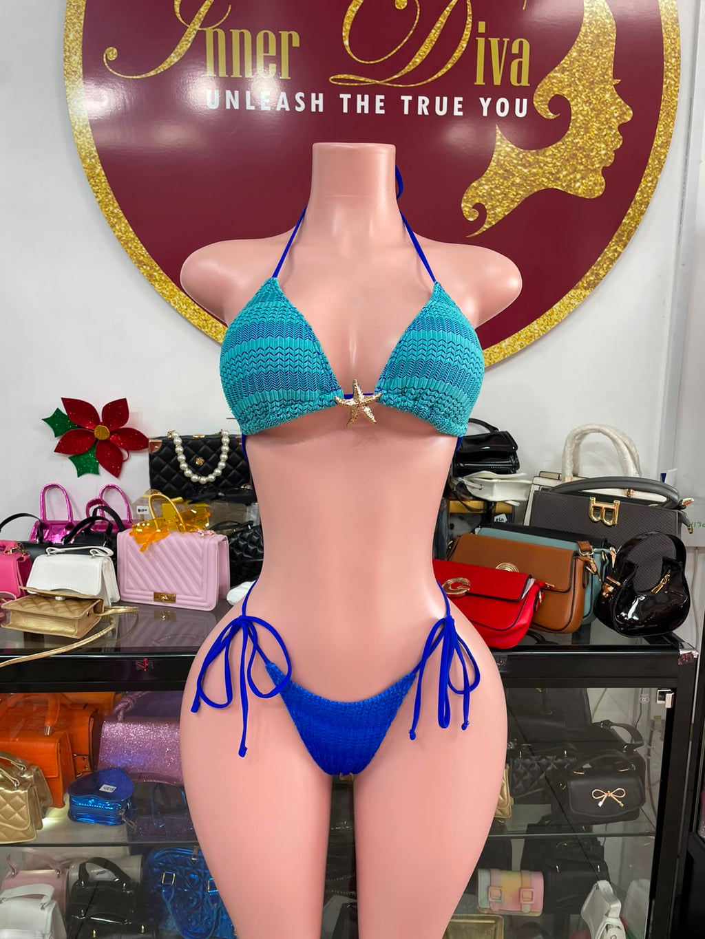 Blue 3pc Swimsuit