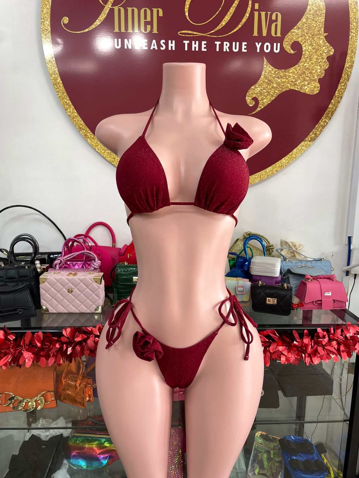 Sparkly 3pc Swimsuit