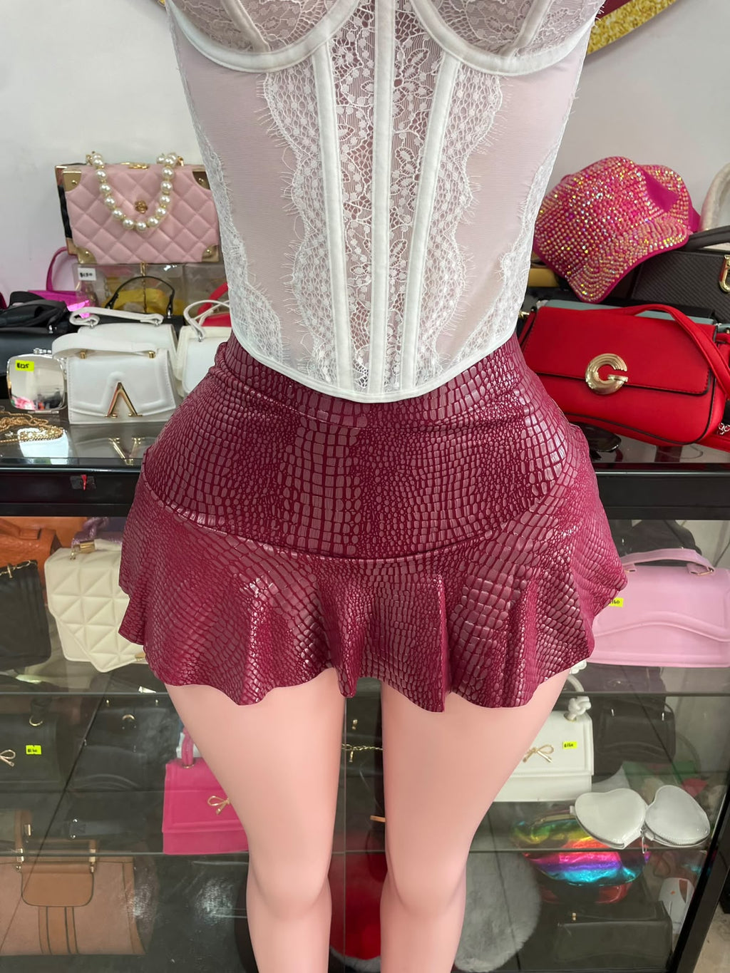 Leather Skort