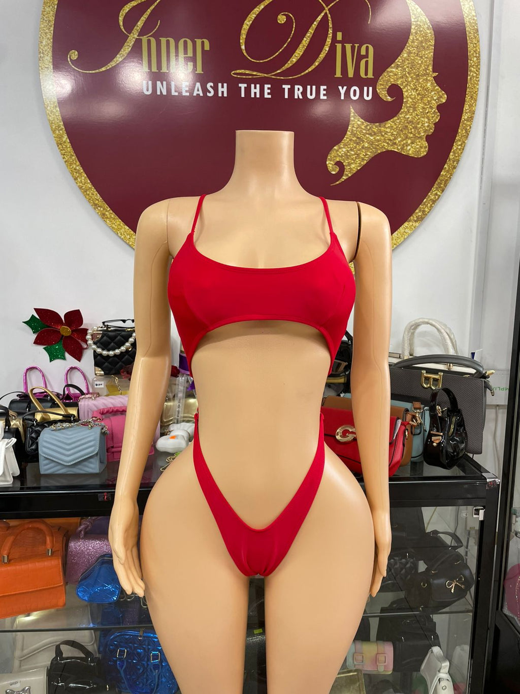 Red monokini