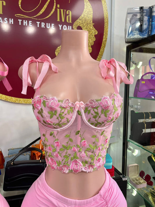 Pink Corset Top