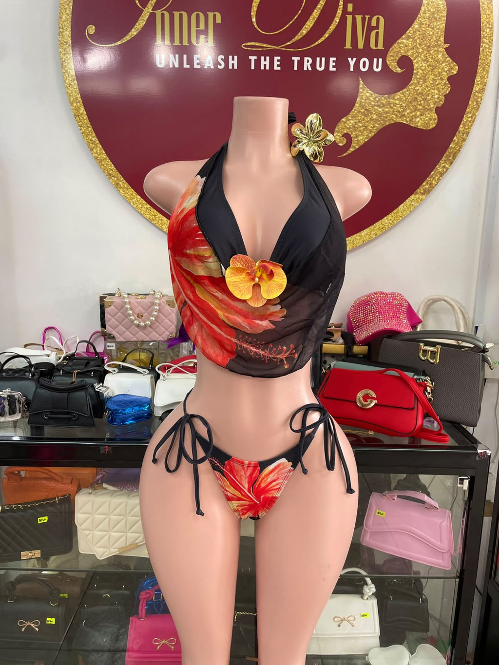 Orange 2pc Bikini
