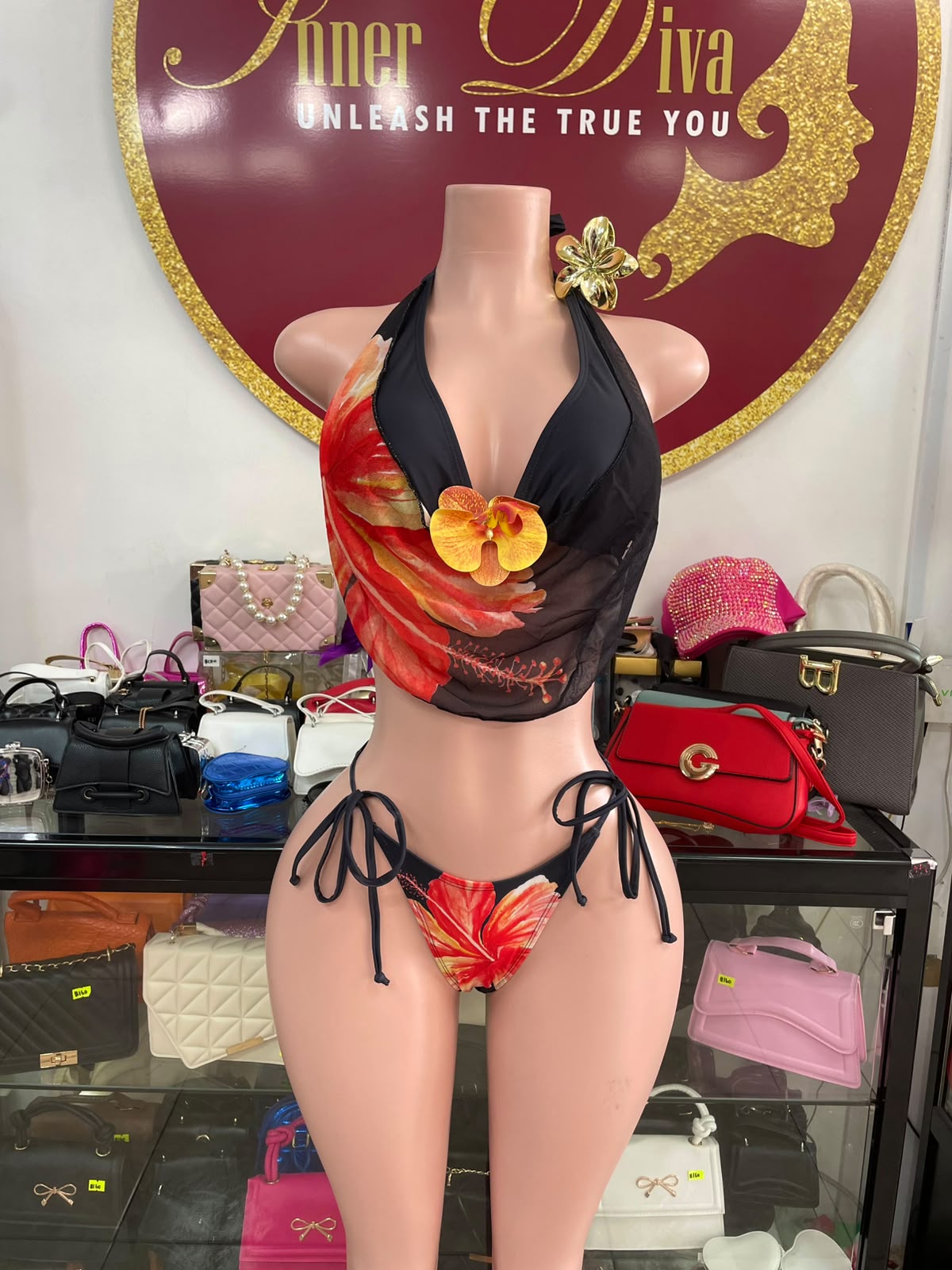 Orange 2pc Bikini