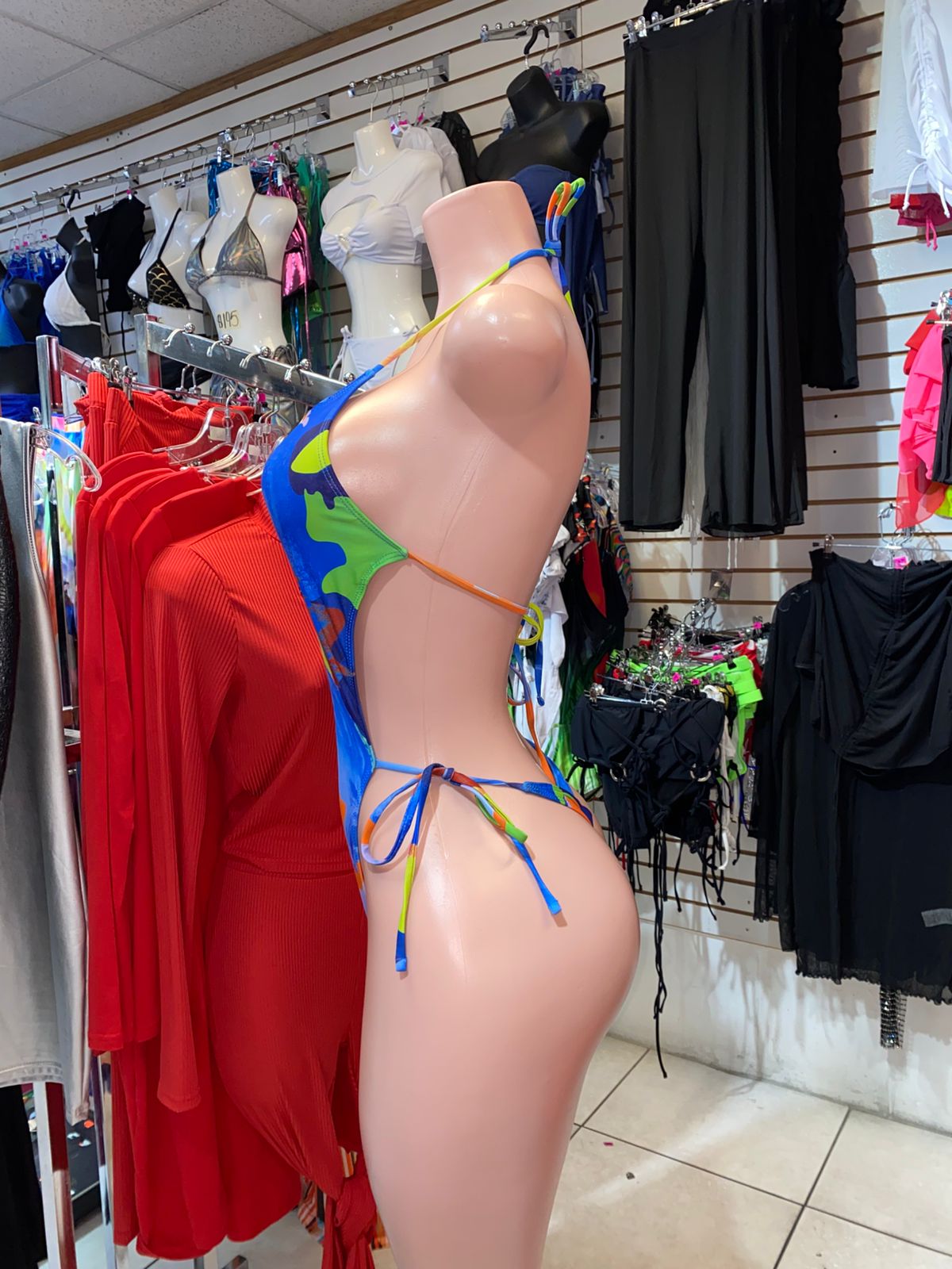 Multicolor monokini