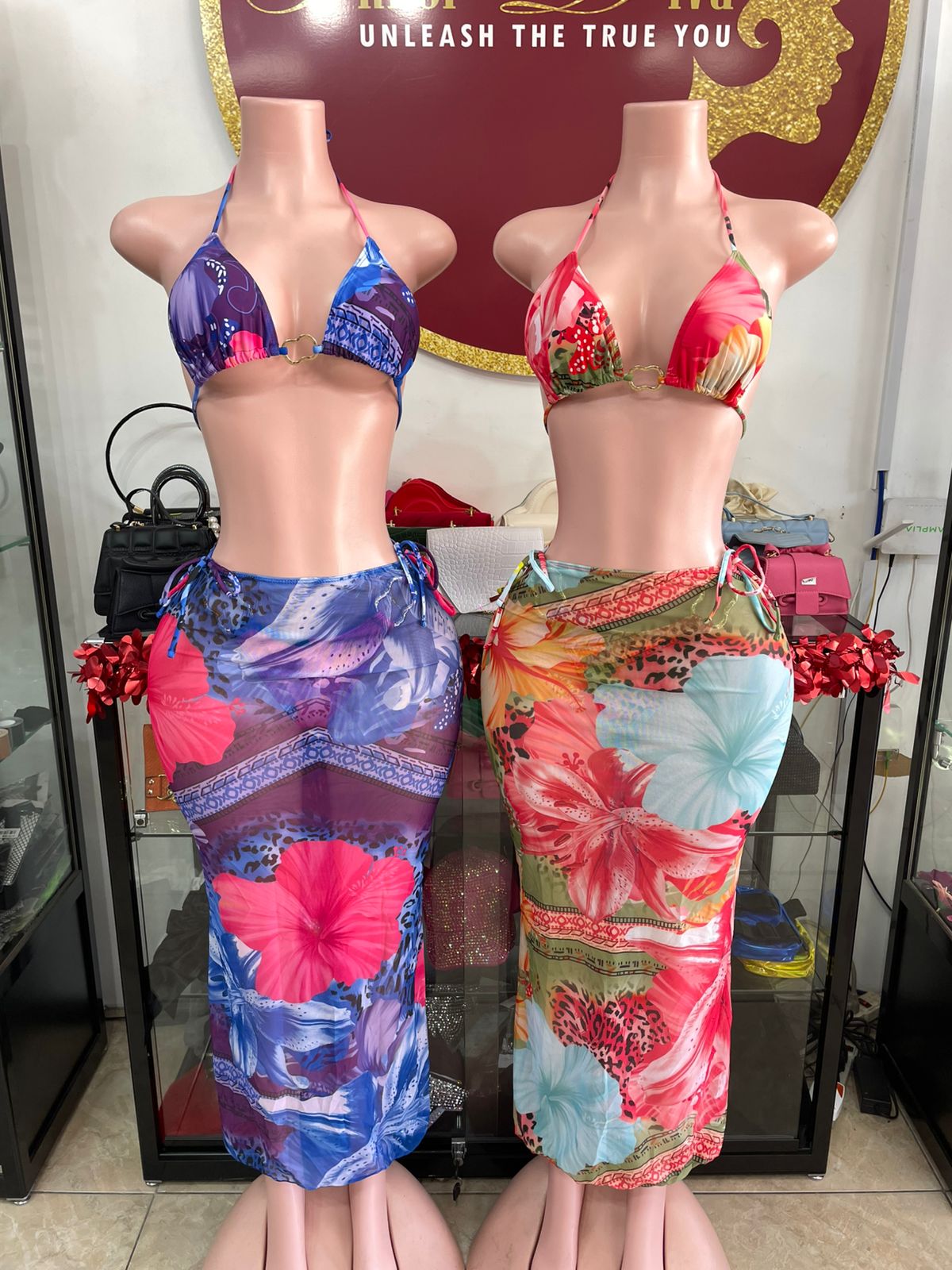 Print 3pc Swimsuit