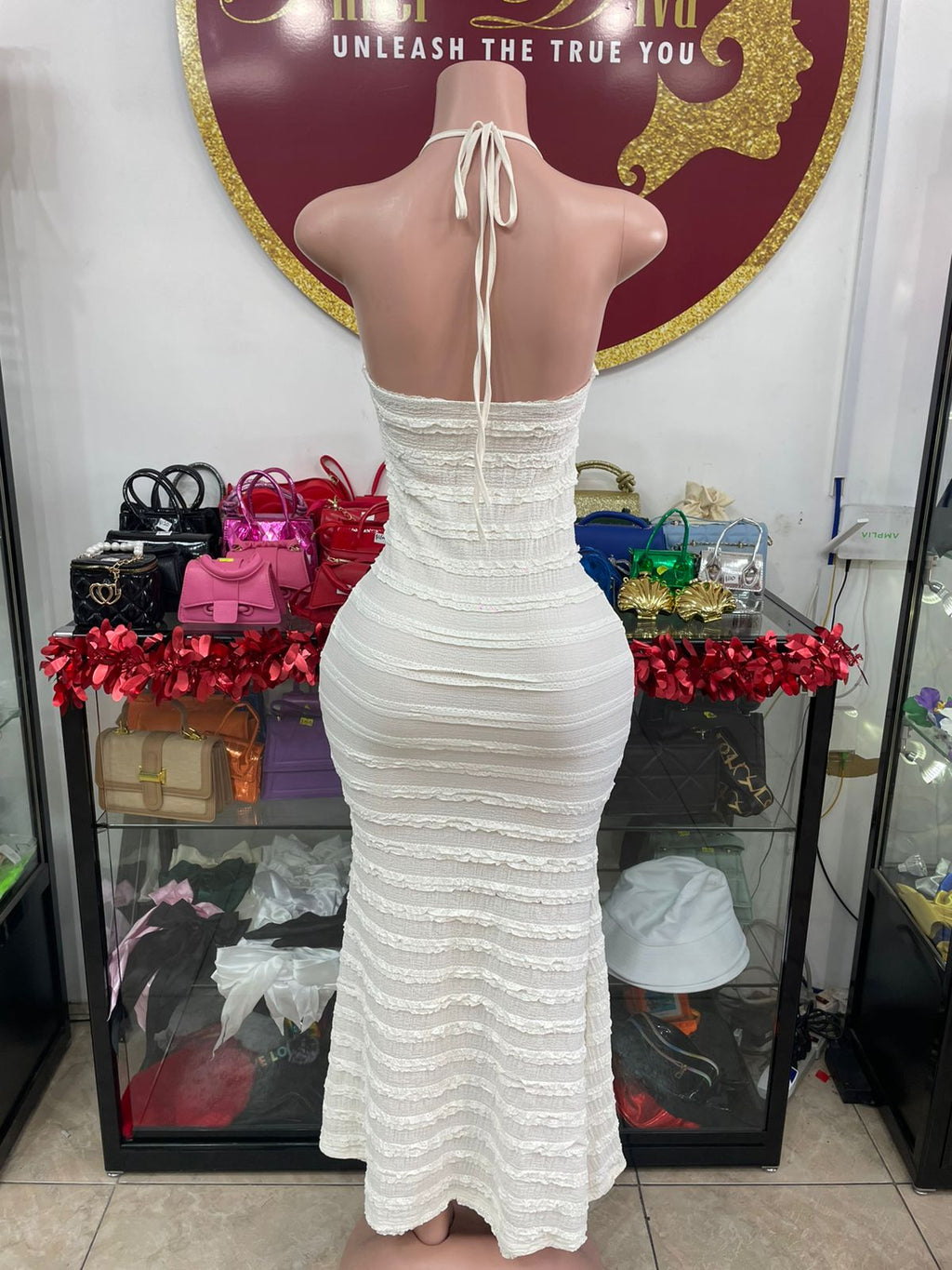 Frilled Halter Dress