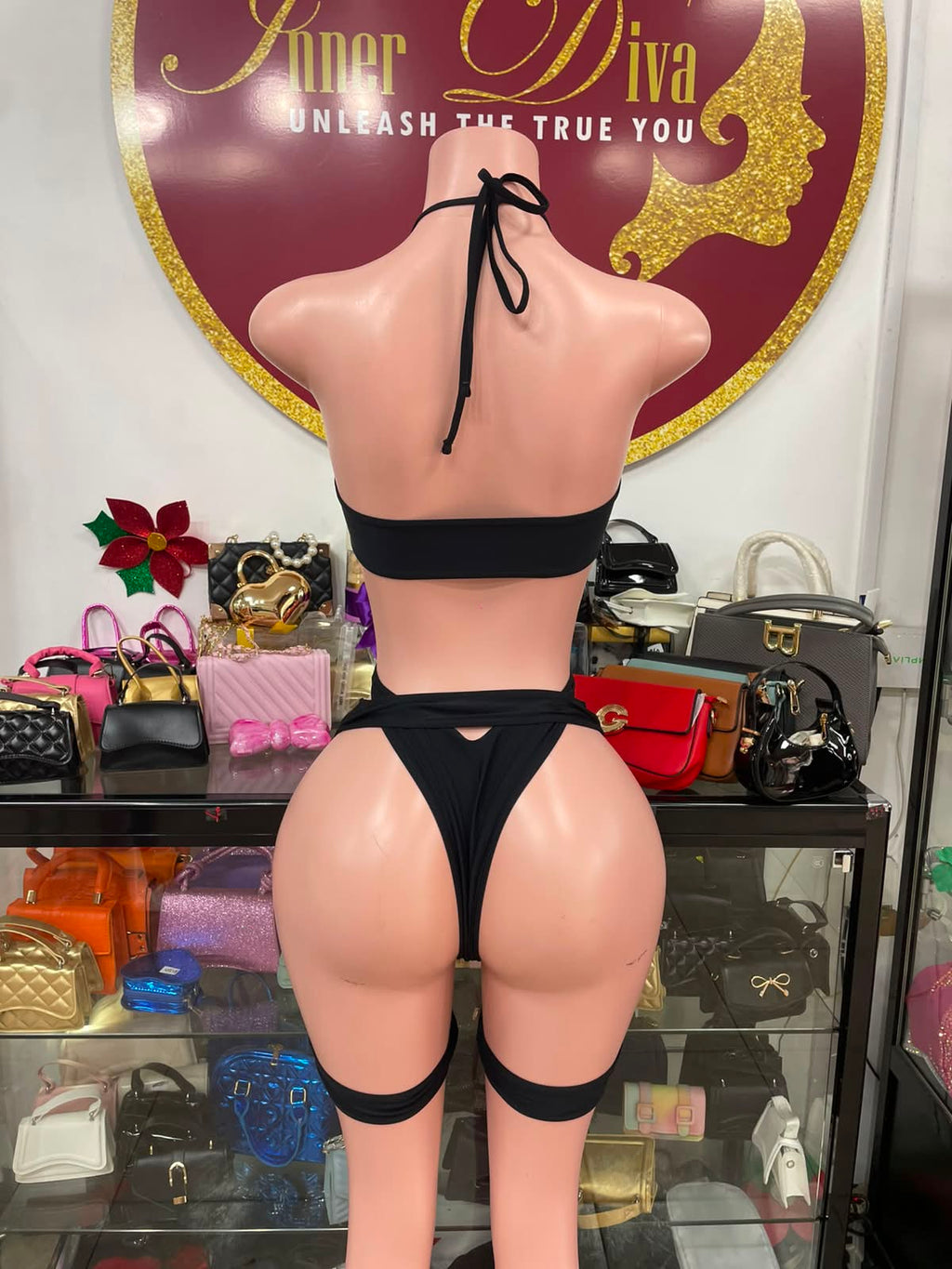 Monokini with Garter