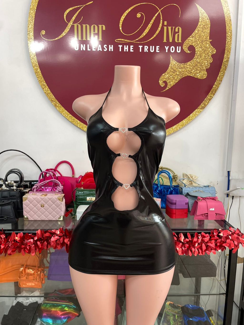 Leather Heart Dress