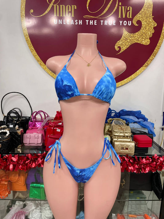 Blue 3pc Swimsuit