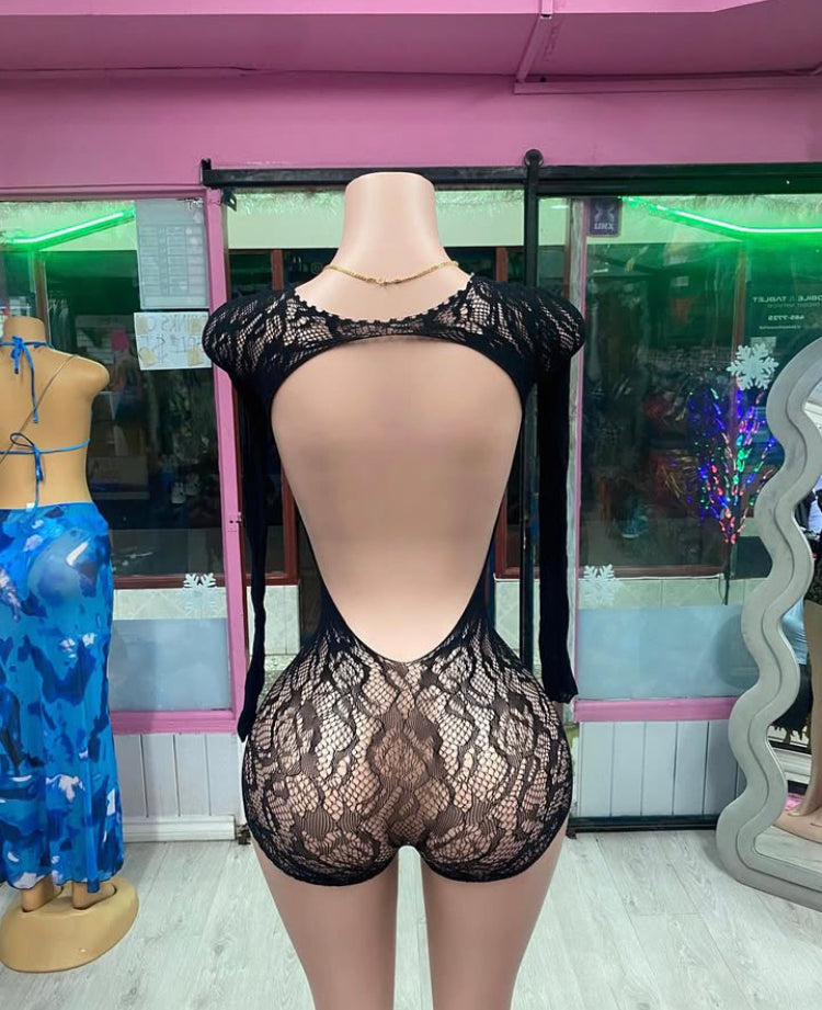 Fishnet Romper