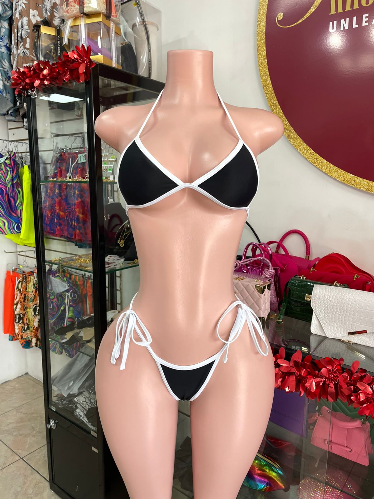 Mesh Top 3pc Swimsuit