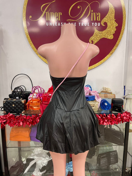 Bubble Leather Dress