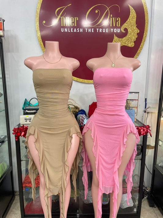 Tube Ruffle Dress