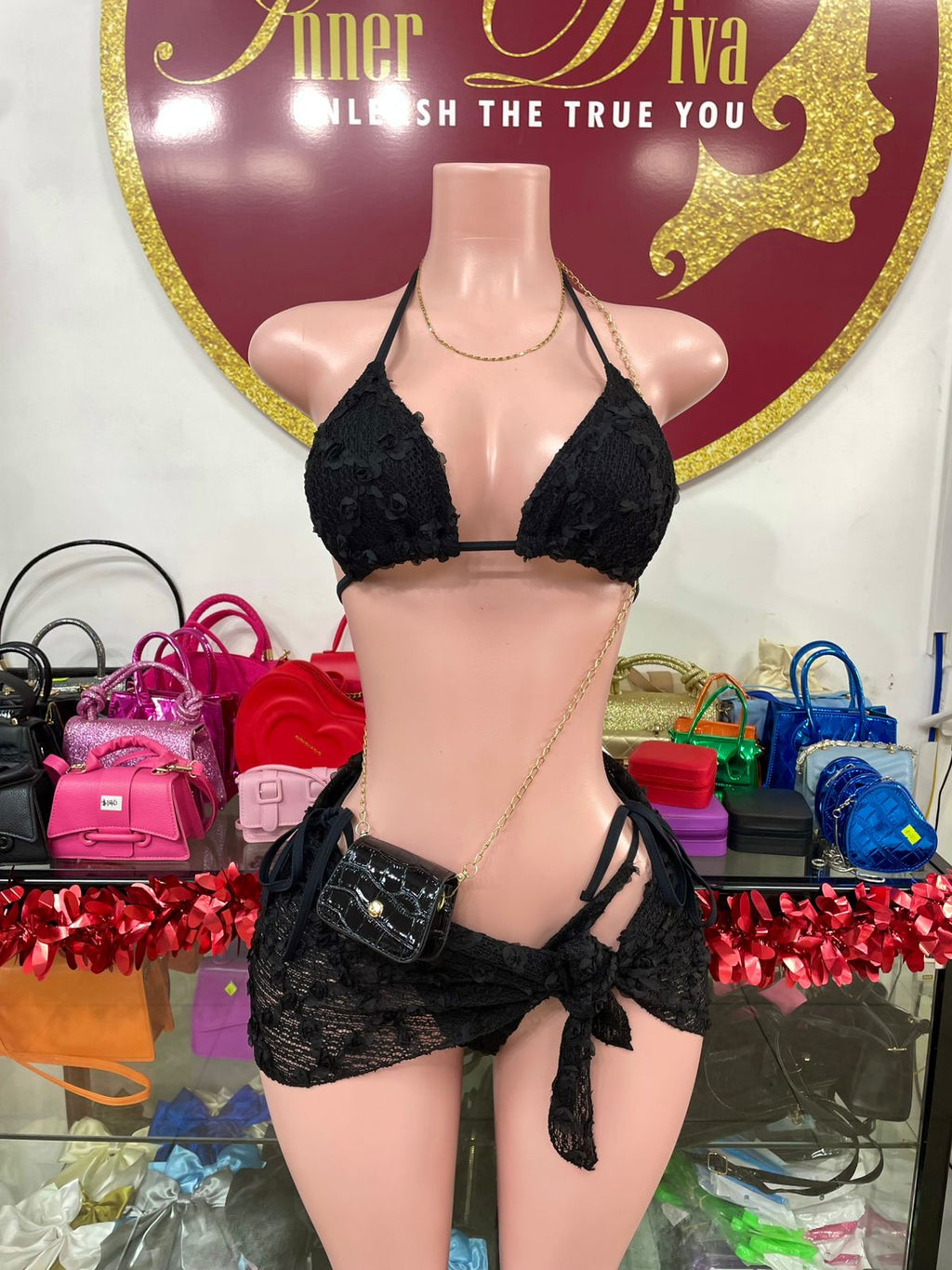 Flower 3 Piece Swimwear