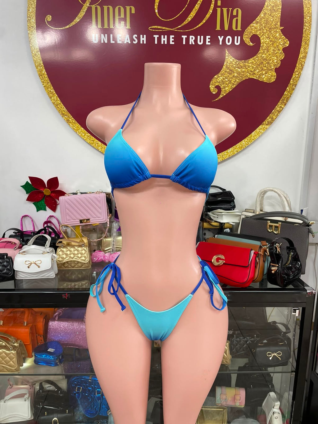 Blue Ombré 3pc Swim