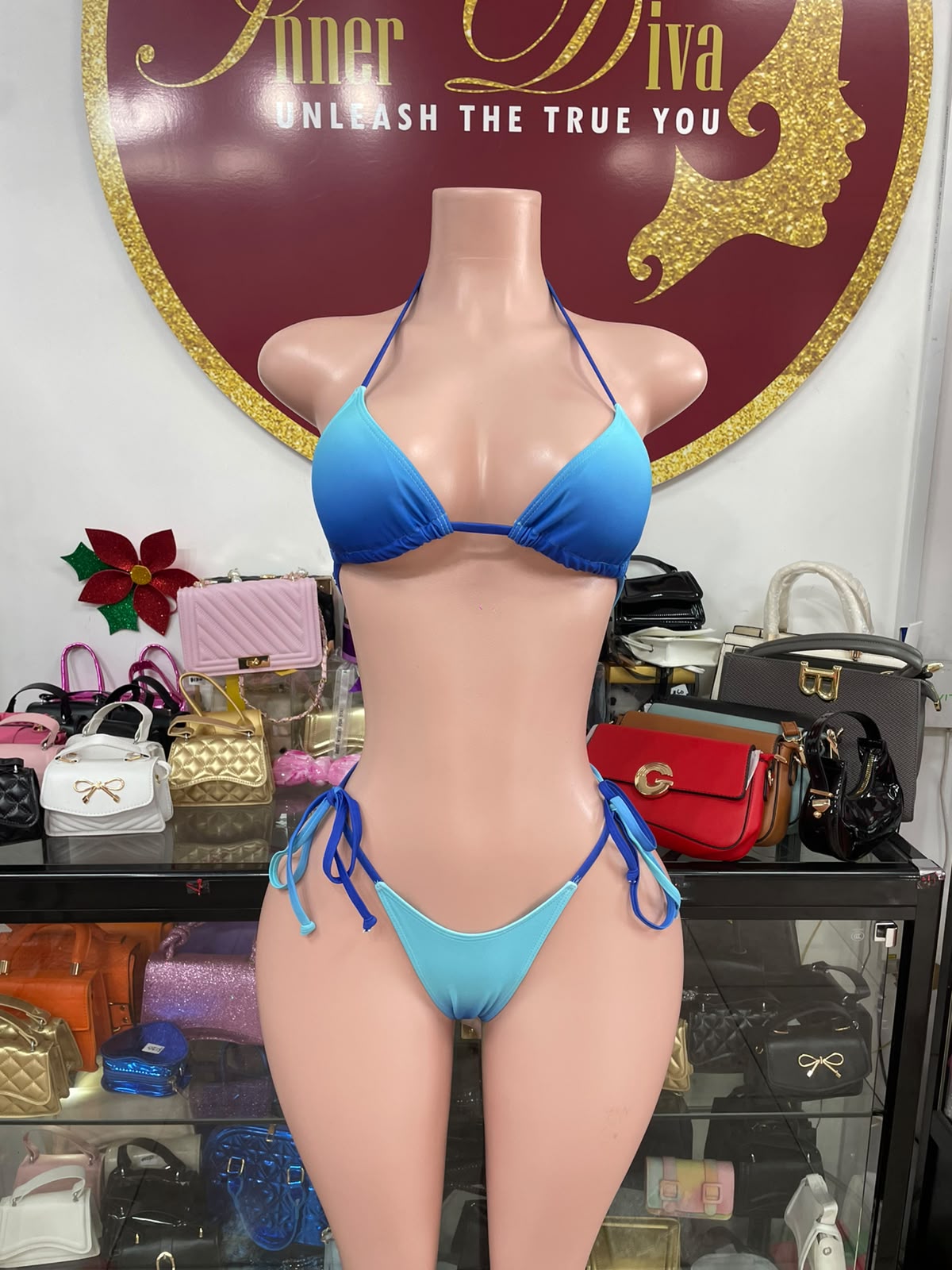 Blue Ombré 3pc Swim