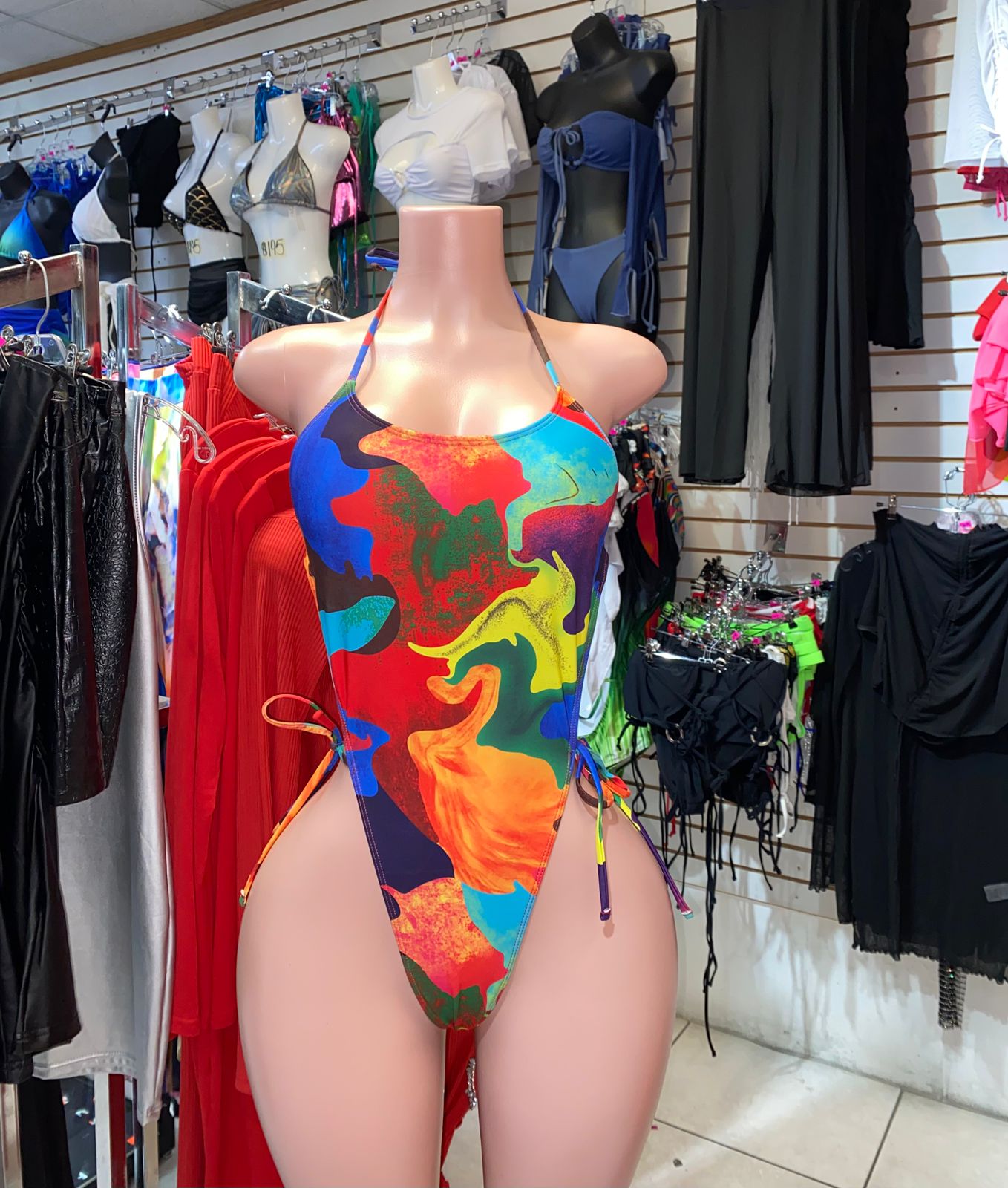 Multicolor monokini