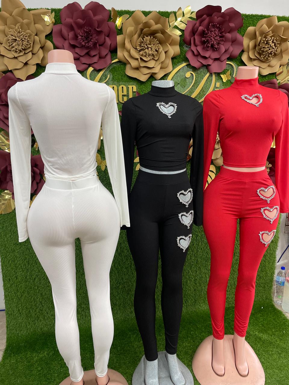Heart Pants Set