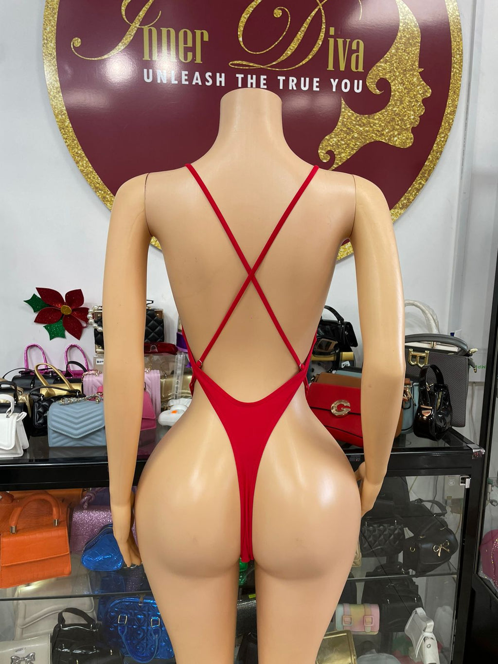 Red monokini