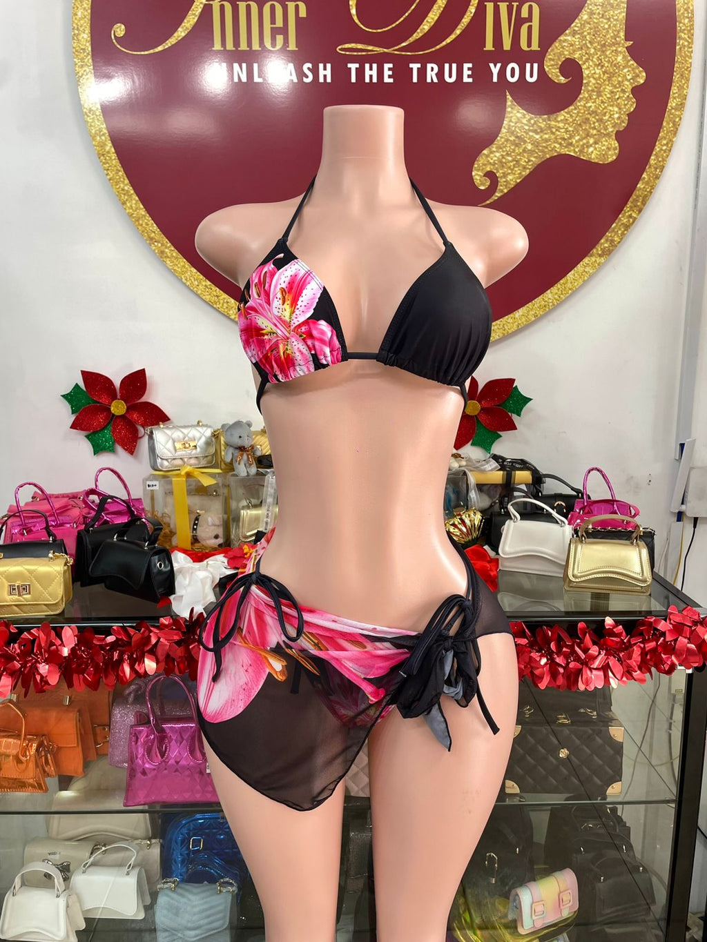 Hibiscus 3pc Swimsuit