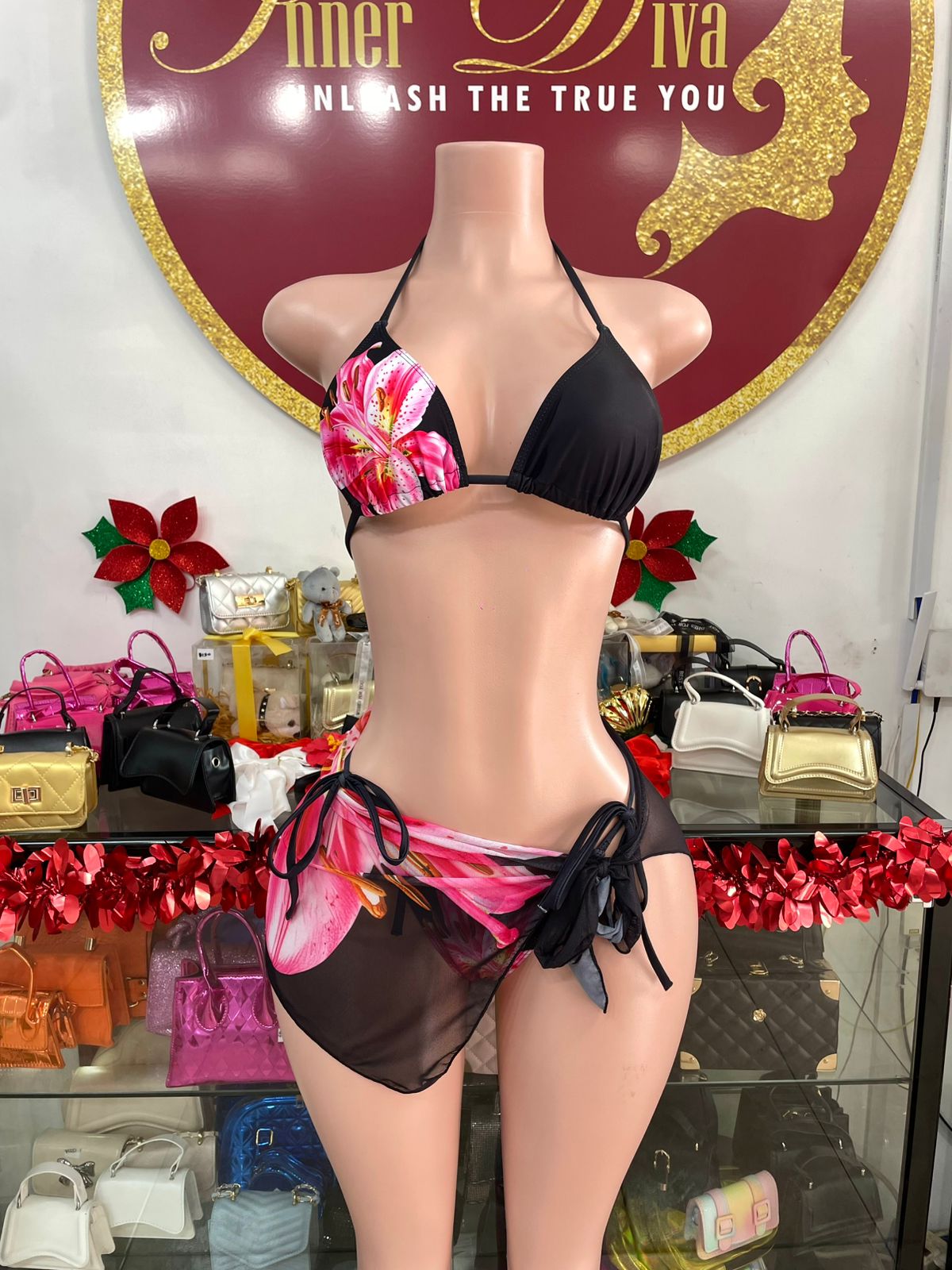 Hibiscus 3pc Swimsuit